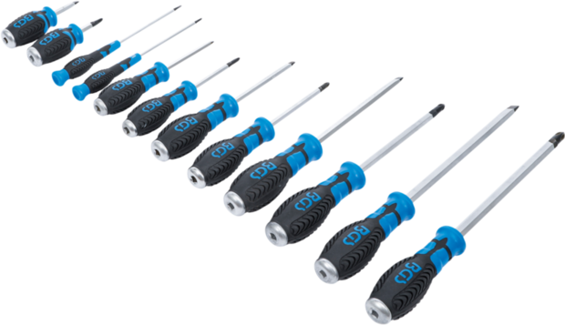 Screwdriver Set with 6.3 mm (1/4) Internal Square 12 pcs