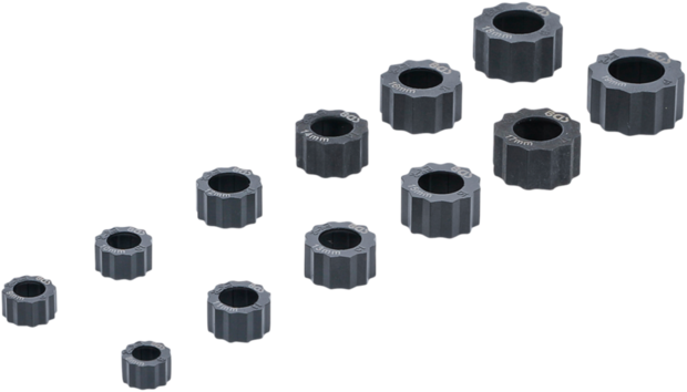 Extractor Cap Set for damaged hexagon Nuts and Bolts 12 pcs