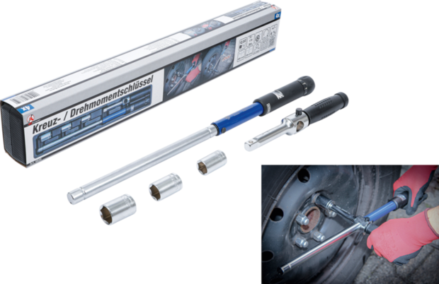 Cross Torque Wrench 12.5 mm (1/2) 70 - 170 Nm