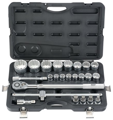 3/4 12pt. socket set 24pc