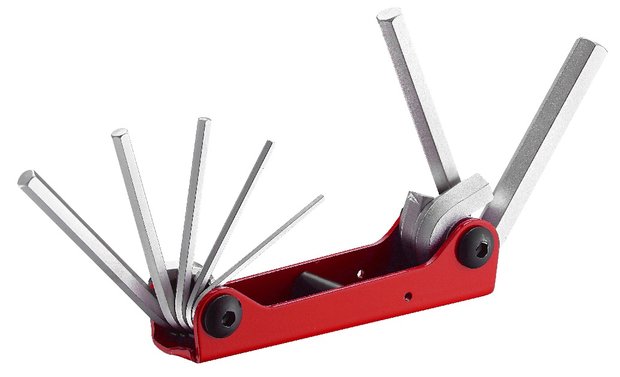 Folding Hex key set 7pc