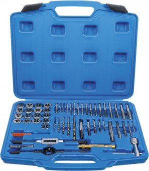 Tap and Die Set Inch Sizes 1/4 - 1 56 pcs