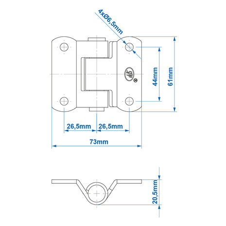 Hinge SPP ZW-02.40