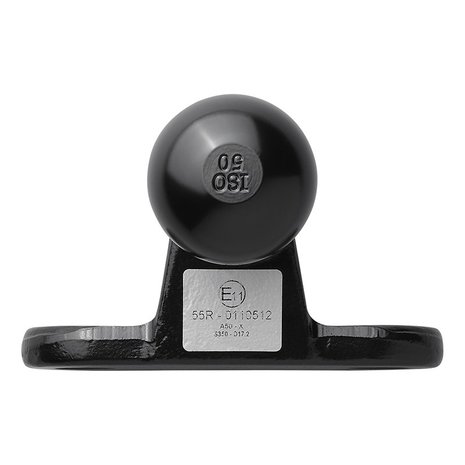 Towbar ball black angled D17.2/S350 E-type approved