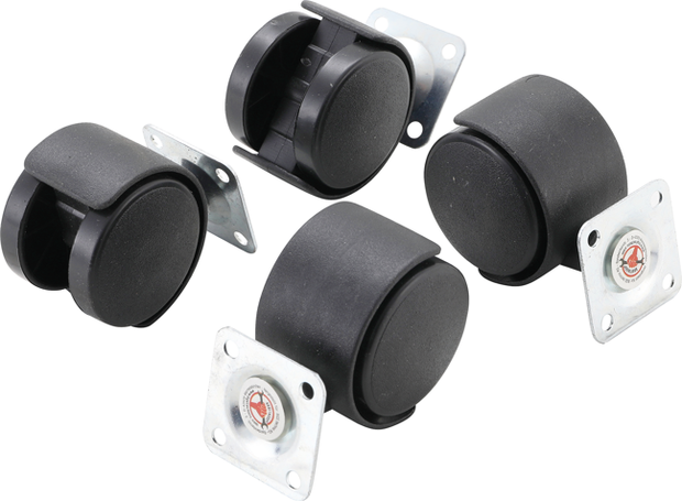 4-piece Double Swivel Castors Set, 40 mm