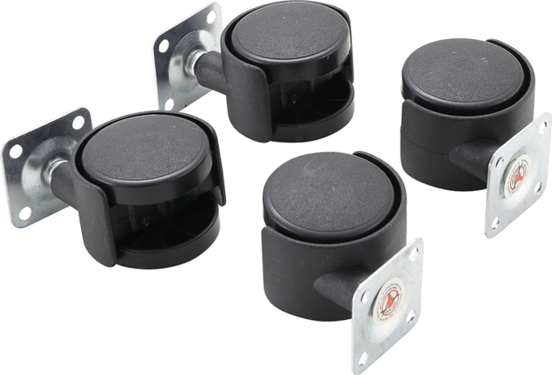 4-piece Double Swivel Castors Set, 40 mm