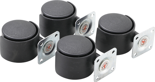 4-piece Double Swivel Castors Set, 40 mm