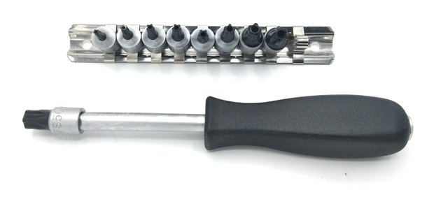 1/4 Five-sided Star tamperproof bit set 10pc
