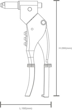 Combi-riveteertang 3in1