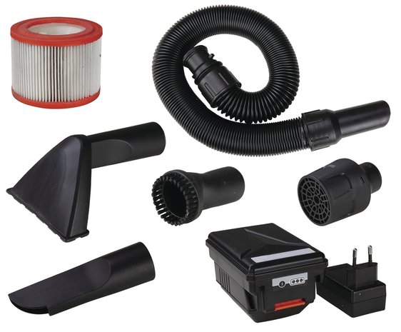 Portable wet and dry vacuum cleaner battery