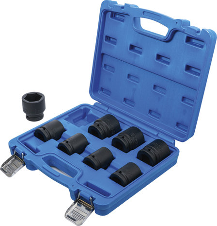 Impact Socket Set 20 mm (3/4) Drive 22 - 38 mm 8 pcs