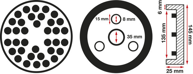 Rubber Pad | for Auto Lifts | Ø 145 mm