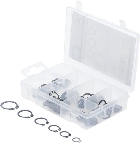 External circlip assortment Ø 8 - 19 mm 78 pcs.