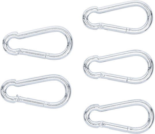 Snap Hooks Set 80 x 8 mm 5 pcs