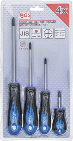 Screwdrive Set JIS Standard 4 pcs