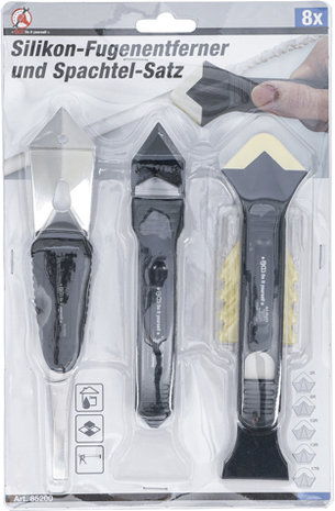 8-piece Silicone Trowel and Scraper Set