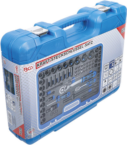 69-piece Impact Socket Set, 1/4 + 1/2