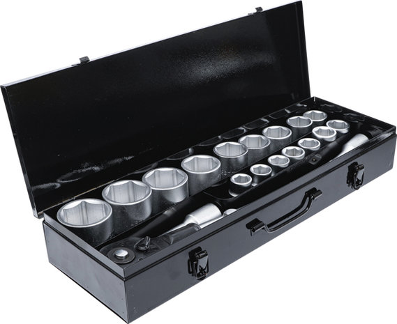 Socket Set 20 mm (3/4) Drive 19-50 mm 20 pcs