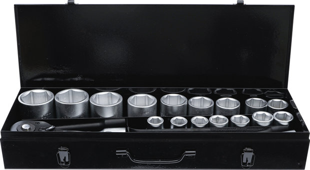 Socket Set 20 mm (3/4) Drive 19-50 mm 20 pcs