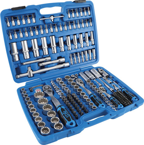 Socket Set Gear Lock 6.3 mm (1/4) drive / 10 mm (3/8) / 12.5 mm (1/2) 192 pcs.