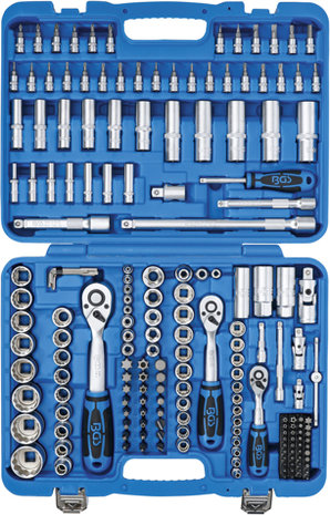 Socket Set 12-point 6.3mm (1/4) / 10mm (3/8) / 12.5mm (1/2) 192 pcs