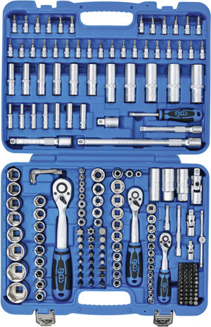 Socket Set, Hexagon (1/4) / (3/8) / (1/2) Inch sizes 192 pcs