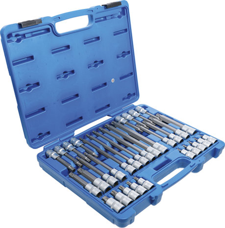 Bit Socket Set 12.5 mm (1/2) Drive TP-Star tamperproof TP20 - TP70 32 pcs