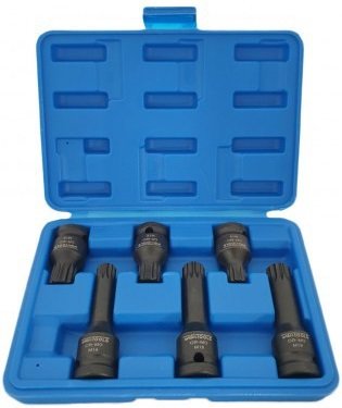 Multitooth sockets set 6-piece