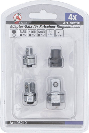 Adaptor Set for Ratchet Wrenches 4 pcs