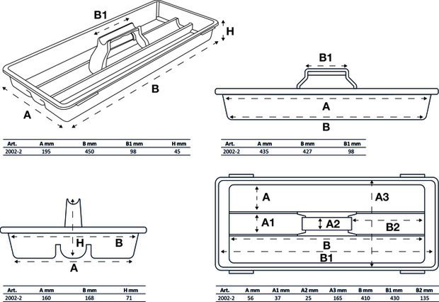 Hard-Top tool case attachment for BGS 2002