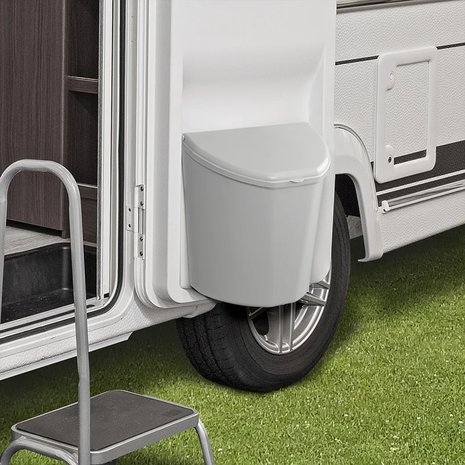 Waste bin with lid 10L for caravan/camper