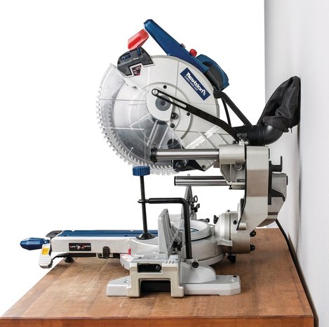 Professional crosscut and mitre saw with speed variator