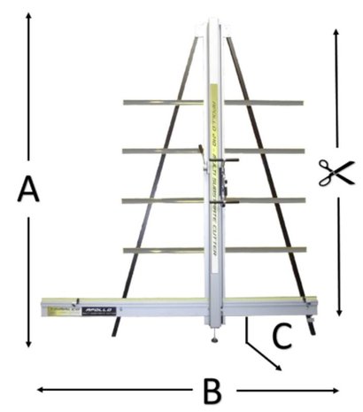 Apollo axl 1.65 m vertical format cutter