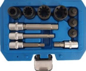 Caliper socket wrench set 11 pcs