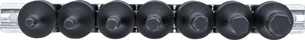 Screw Extractor Set 12.5 mm (1/2) Drive for damaged internal Hexagon 4 - 12 mm 7 pcs