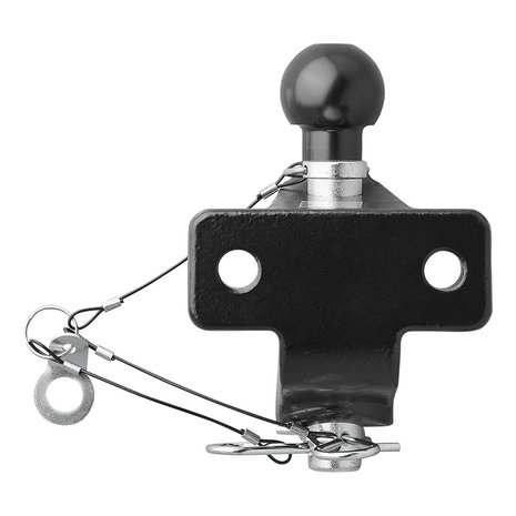 Tow ball black combined double version D21/S350 E-type approved