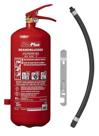 Fire extinguisher 6kg ABC powder NL + pressure gauge