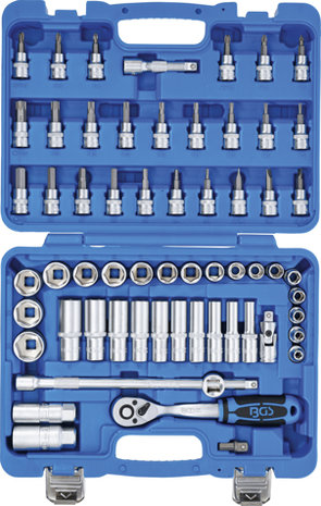 Socket Set, Hexagon | 10 mm (3/8) drive | 61 pcs.