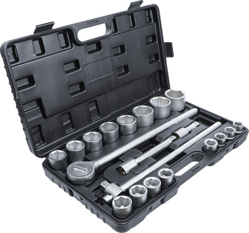Socket Set 20 mm (3/4) Drive 19-50 mm 20 pcs
