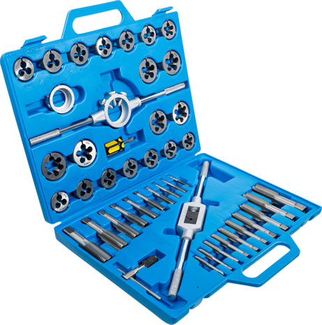 Tap and Die Set Inch Sizes 1/4 -1 45 pcs