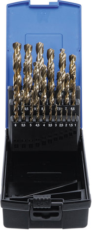 Twist Drill Set HSS-G M35 Cobalt Steel 1 - 13 mm 25 pcs