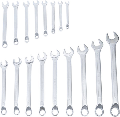 Combination Spanner Set offset 8 - 27 mm 17 pcs