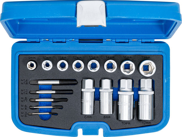 17-piece Screw and Stud Extractor Set