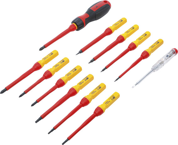 VDE Screwdriver Set with Interchangeable Blades 13 pcs