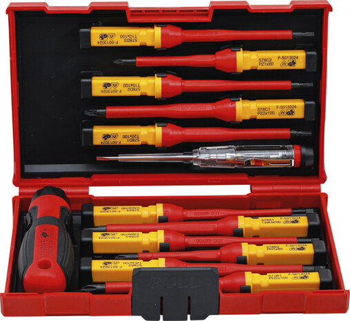 VDE Screwdriver Set with Interchangeable Blades 13 pcs