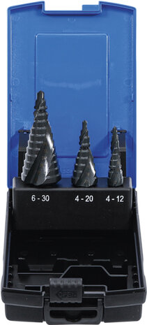 Step Drill Set, 4-30 mm