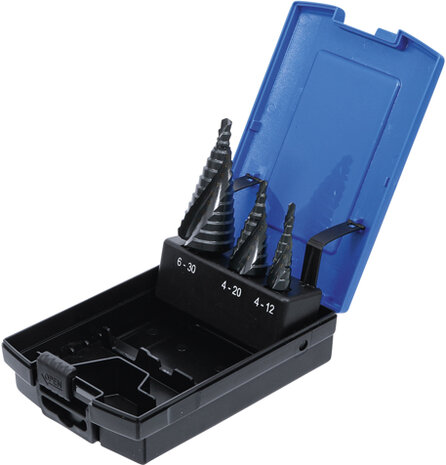 Step Drill Set, 4-30 mm