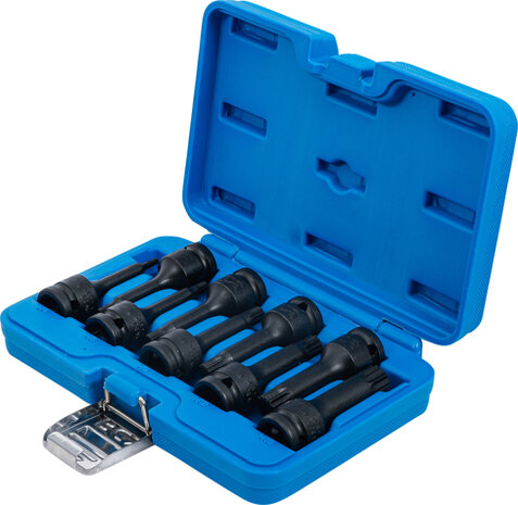 9-piece Impact Bit Socket Set, Spline, M4-16, 1/2