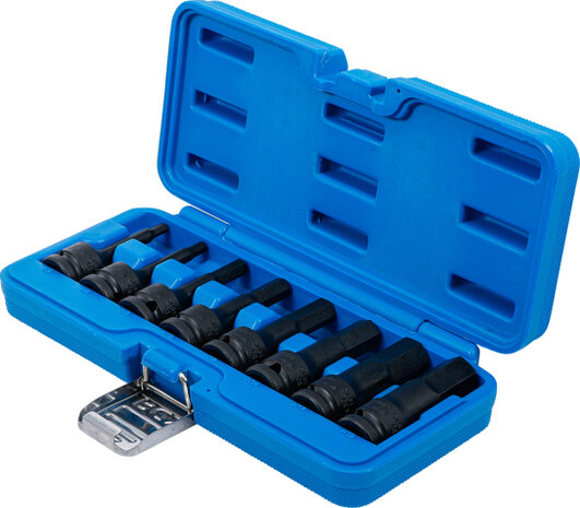 8-piece Impact Bit Socket Set, int. hex. 5-19 mm, 1/2