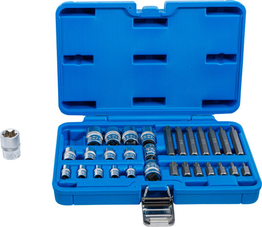 Bit and Socket Set | E-Type / T-Star (for Torx) | 30 pcs.